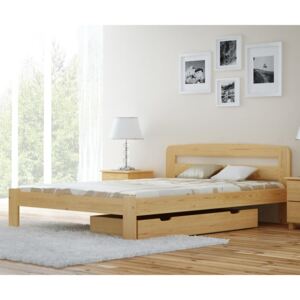 MAGNAT postel Sara 120x200 s roštem - masiv borovice