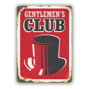 CARO Kovový obraz - Retro - Gentlemen'S Club 30x40 cm
