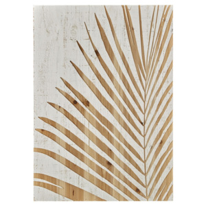 Drevený obraz Graham & Brown Palm Leaf, 50 × 70 cm