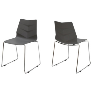 Dizajnová stolička Leona / šedá