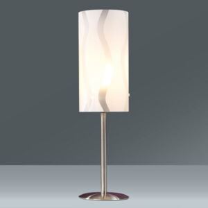 MÖMAX modern living Stolová Lampa Hannah biela, farby striebra 41 cm