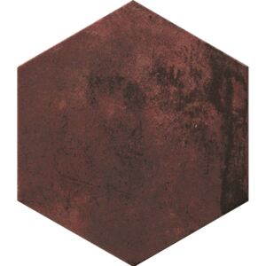Dlažba Cir Miami red clay hexagon 24x27,7 cm, mat 1063334