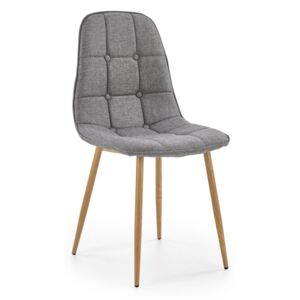 Jedálenská stolička K316 sivá / dub medový