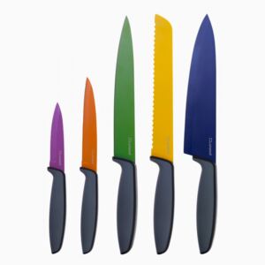 Lunasol - Set nožov s farebnou čepeľou 5 ks - Basic (105660)