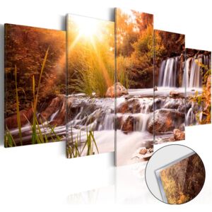 Obraz na akrylátovom skle - Autumn's Valley [Glass] 100x50