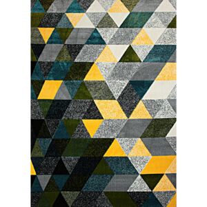 Kusový koberec Tvary zelený, Velikosti 133x190cm