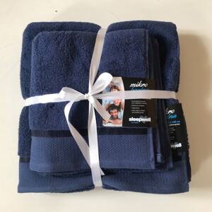 Darčeková súprava uterákov mikrobavlna námornícka modrá