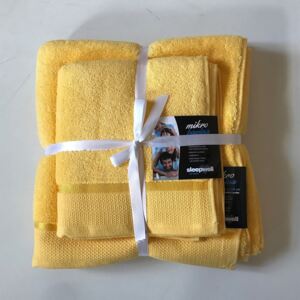 Darčeková súprava uterákov mikrobavlna žltá