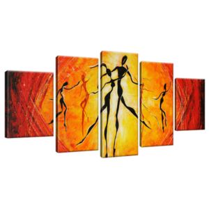 Ručne maľovaný obraz Nádherný tanec 150x70cm RM2402A_5B