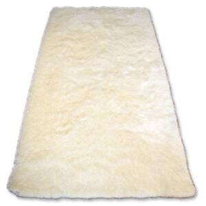 Luxusný kusový koberec Shaggy Macho krémový, Velikosti 80x150cm
