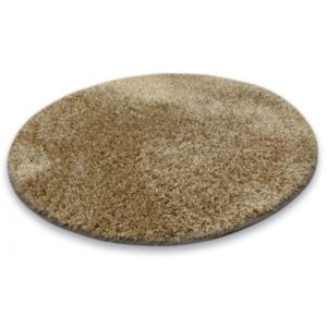 Kusový koberec Shaggy Narin béžový kruh, Velikosti 80cm