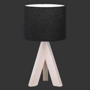 Trio GING | drevená nočná lampa Farba: Čierna