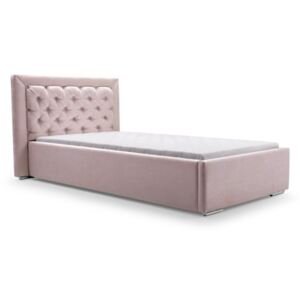 ArtIdz Čalúnená jednolôžková posteľ Danielle 90 x 200 cm Farba: Ružová