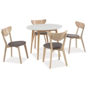 Stôl LARSON + stoličky NARVIK (1+4)