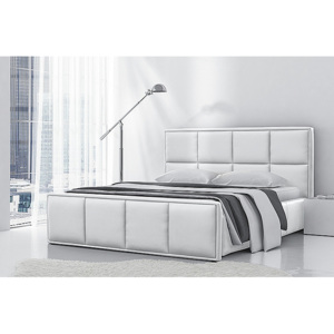 Čalúnená posteľ BORIS + matrac DE LUX, 120x200, madryt 128
