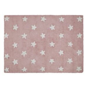 Koberec Estrellas Pink-White 120x160