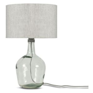 Stolová lampa se svetlobéžovým tienidlom a konštrukciou z recyklovaného skla Good&Mojo Murano, ⌀ 30 cm