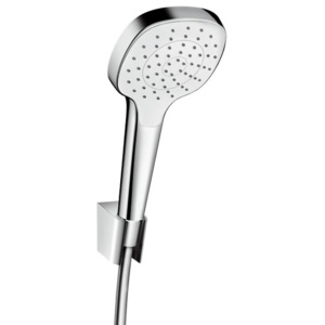 Hansgrohe Croma Select E - Ručná sprcha 1jet Porter Set, súprava 1,25 m, biela/chróm 26424400