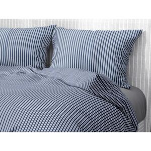 Goldea bavlnené posteľné obliečky - vzor 949 tmavo modré prúžky na bielom 140 x 200 a 70 x 90 cm