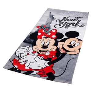 Froté licenčná osuška Mickey a Minnie v NY 70x140