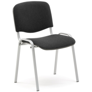 Konferenčná stolička Nelson, šedá, šedý podstavec