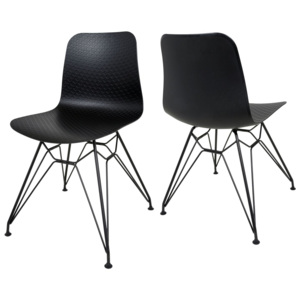 Dizajnová stolička Glasgow / čierna