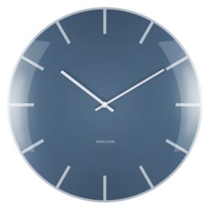 Modré nástenné hodiny Karlsson Boxtel & Buijs