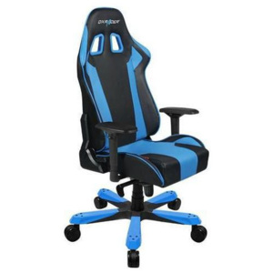 Kancelárska stolička King, čierna/modrá