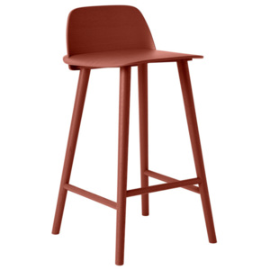 Muuto Barová stolička Nerd 65 cm, dark red