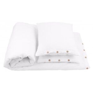 Ľanová postelná bielizeň 160x200 Pure Nature - White