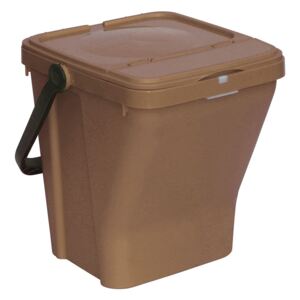 Plastové odpadkové koše ECOTOP II, hnedá