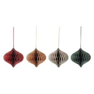 Black Friday Súprava 4 vianočných závesných dekorácií Bloomingville Milay Ornament