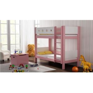 Poschoďová postel Vašek 180/80 cm růžová