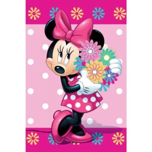Deka Minnie Mouse Flowers, 100x150 cm