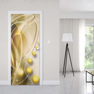 GLIX Fototapeta na dvere - Modern Ornamental Design Yellow