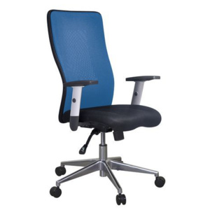 Kancelárska stolička Manutan Penelope Top Alu, modrá