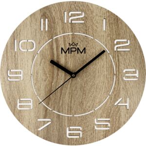 Nástenné hodiny drevené MPM E07M.4115.50