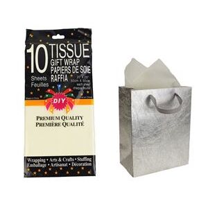 Darčekový papier 10ks, krémový A0032-28
