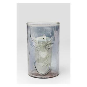 KARE DESIGN Sada 3 ks − Svietnik na čajovú sviečku Antlers sivý