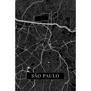 Mapa Sao Paulo black
