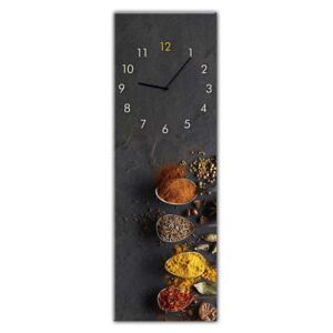 Styler Sklenené nástenné hodiny - Spices