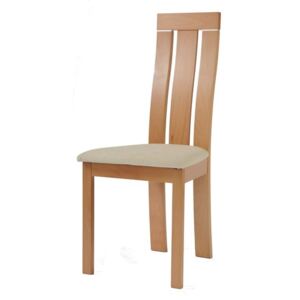 Jedálenská stolička MILENA buk/krémová