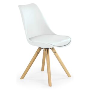 DREVONA Jedálenská stolička biela K201