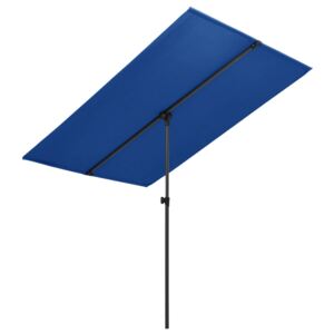 Vonkajší slnečník s hliníkovou tyčou 180x130 cm, azúrovo modrý