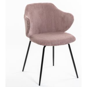 Kave Home SUANNE PINK čalúnená stolička