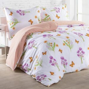 Bavlnené posteľné obliečky TALIA oranžové štandardná dĺžka