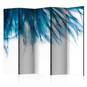 Paraván Sapphire Feathers Dekorhome 225x172 cm (5-dielny)