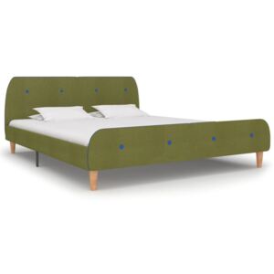 Rám postele zelený 180x200 cm látkový