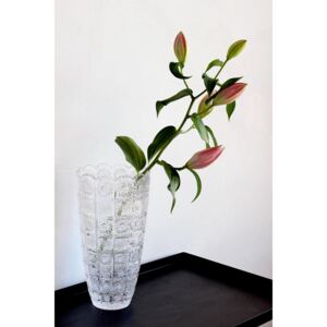 Krištáľová brúsená váza Crystal BOHEMIA 30 cm
