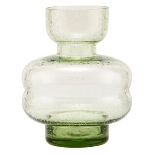 Sklenená váza Organi Green - menšia (kód TYZDEN20 na -20 %)